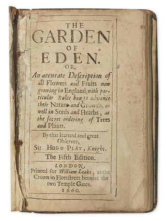 (BOTANICAL--GARDENING.) Group of four 17th century gardening books,